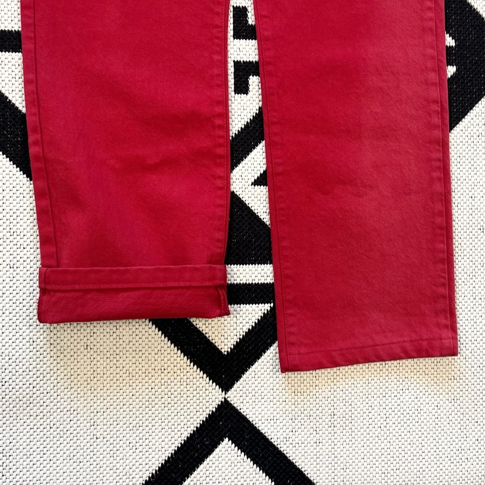 Replay Vintage M909 Straight Leg Jeans in Red Size 31 Waist - Picture 7 of 12